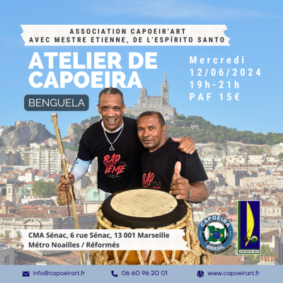 stage de Capoeira à Marseille avec Mestre Etienne