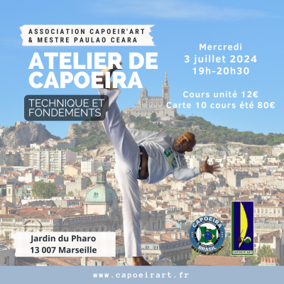 stage de Capoeira à Marseille avec Mestre Paulao Ceara